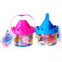 智高（ZHIGAO）3D彩泥24色玩具套装城堡橡皮泥 儿童DIY益智玩具城堡零钱罐 DD-5025