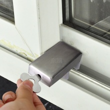 维盾窗锁塑钢铝合金推拉窗户锁平移窗锁扣儿童安全防护防盗限位器加厚不锈钢