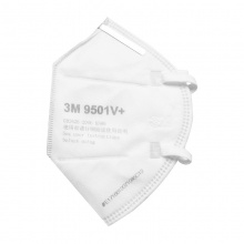 3M口罩 防花粉飞沫KN95防粉尘防细小颗粒物 9501V+ 15只/盒 棉质耳带 独立包装