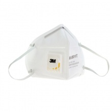 3M 口罩 KN95 耳戴折叠式9501VT 带阀颗粒物防护口罩 独立包装 25只/盒