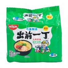 中国香港 出前一丁（NISSIN）方便面九州猪骨汤味 100g*5包