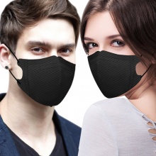 伊藤良品N99一次性口罩防尘医用抗菌防雾霾 男女夏季透气5只装 黑色 立体