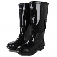 回力 雨鞋男式高筒防水防滑雨鞋胶鞋户外雨靴套鞋 HXL818 黑色高筒 41码