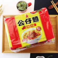中国香港制造 公仔面（DOLL）劲辣牛肉味公仔面（油炸方便面）泡面速食方便面袋面方便面500g/袋