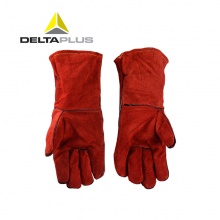 代尔塔 205515 防护手套 电焊工手套 隔热耐磨手套 牛皮焊接手套