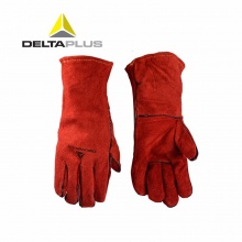 代尔塔 205515 防护手套 电焊工手套 隔热耐磨手套 牛皮焊接手套