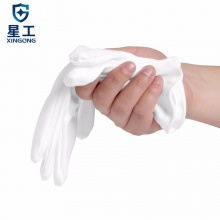 星工（XINGONG） 白手套纯棉礼仪全棉布纱线作业接待工作手套 文玩盘珠 12付