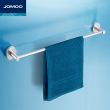 九牧（JOMOO）浴室挂件太空铝单杆毛巾架浴巾架卫生间置物架939508