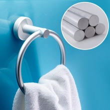 卡贝（cobbe） 太空铝毛巾环架浴室卫生间卫浴五金挂件 圆形毛巾环