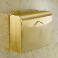 老铜匠（LTJ） 全铜欧式仿古卫生间浴室五金卫浴挂件防水纸巾架厕卷纸盒筒GW10704 青古铜