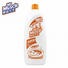 威猛先生（Mr Muscle） 洁厕液厕所清洁剂 洁厕灵去污去味去顽渍 柑橘清香900g