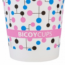 百草园(bicoy)一次性纸杯加厚 环保纸杯子8盎司100只装(8盎司纸杯)