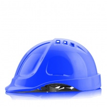 成楷安全帽 工地头盔 透气高抗冲ABS 领导施工 电力建筑工程 可印字 蓝色