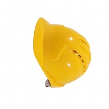 腾驰 abs安全帽工地施工领导劳保安全头盔建筑工程监理夏透气免费印字 黄色
