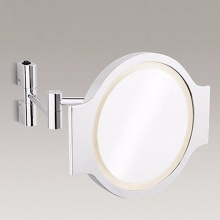 科勒（KOHLER） 欣嘉丽系列化妆镜美容镜防雾化妆镜带LED灯K-10479T K-10479T-CP(外接电源）