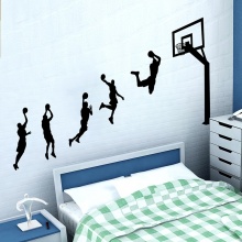 凡雅空间 墙贴纸灌篮高手体育投篮篮球运动教室沙发背景墙壁装饰贴画 投篮2 特大号