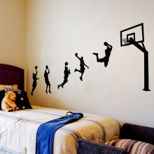 凡雅空间 墙贴纸灌篮高手体育投篮篮球运动教室沙发背景墙壁装饰贴画 投篮2 特大号