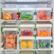 爱丽思IRIS 日本冰箱蔬菜收纳箱密闭零食水果保鲜盒鸡蛋冷藏收纳盒 2升绿色 绿色