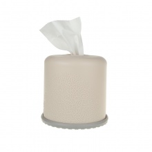 创意欧式家用客厅雕花纸巾盒方形圆形抽纸餐巾纸茶几桌面卷纸收纳盒 圆形 颜色随机