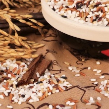 十月稻田 五彩米 （黑米、糯米、黑糯米、红米、糙米等 杂粮 腊八粥料 粥米原料 大米伴侣）1kg