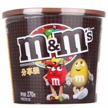 M&M’s 妙趣畅享牛奶巧克力豆碗装 mm豆 糖果巧克力 270g