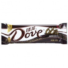 德芙Dove醇黑巧克力66%糖果巧克力 43g 排块装
