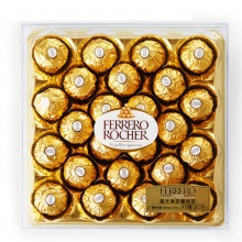 Ferrero Rocher费列罗榛果威化糖果巧克力礼盒24粒钻石装300g