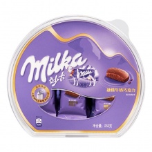 妙卡（MILKA）融情牛奶巧克力 碗装糖果零食 252g