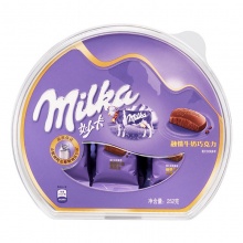 妙卡（MILKA）融情牛奶巧克力 碗装糖果零食 252g