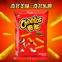 奇多（Cheetos）零食 休闲食品 粟米棒日式牛排味90g 新旧包装随机发货