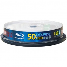 铭大金碟（MNDA）BD-R DL 1-6速 50G 蓝光可打印 10片桶装 空白刻录盘