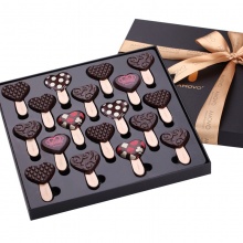魔吻（AMOVO）情人节礼物黑巧克力棒棒糖礼盒(萌心)150g