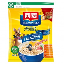 西麦 冲饮谷物 营养早餐 即食 家庭分享装 燕麦片1480g