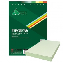 天章 (TANGO) 新绿天章A4 浅绿色彩色复印纸 80g 100张/包 单包装_