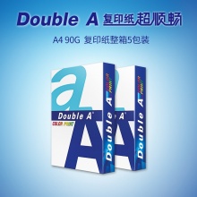 Double A 达伯埃彩复印纸 90g A4 500张/包 5包/箱_