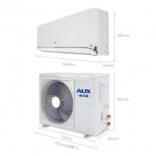 奥克斯 (AUX) 大1匹 二级能效 变频冷暖 60秒速热 窈窕壁挂式空调挂机(KFR-26GW/BPR3DYA2+2)