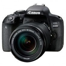 佳能（Canon）EOS 800D 单反相机套机（ EF-S 18-135mm f/3.5-5.6 IS STM）（含相机包、64G内存卡）