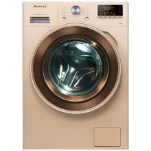 晶弘（KINGHOME）XQG90-B1401Ba1洗衣机 变频 滚筒 9公斤 （金色）_