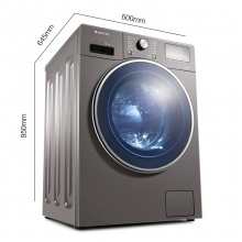 晶弘（KINGHOME）XQG80-DWB1401Ab1 洗衣机 滚筒 洗烘一体 变频 8公斤（银灰色）_