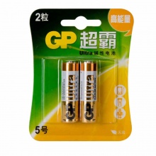 超霸（GP）15A-L2 5号碱性电池 2粒装