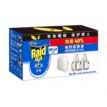 雷达(Raid) 电热蚊香液套装 1器+2瓶 加量40%(80+32晚) 无香