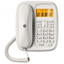 摩托罗拉(Motorola)CL101C 数字无绳电话机座机子母机套装 一拖一固定 (白色)