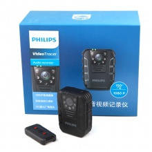 飞利浦（PHILIPS）VTR8100-64G 执法记录仪 1080P 2000万像素 录音 拍照
