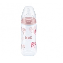 NUK 宽口径PP奶瓶300ml配2号硅胶中号圆孔奶嘴