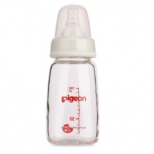  贝亲（Pigeon）AA87 标准口径玻璃奶瓶 S码 120ml 