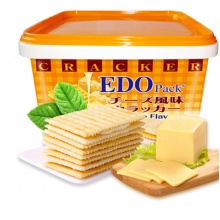  EDO pack 饼干蛋糕 零食早餐 苏打夹心饼干 芝士风味 600g/盒