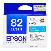 爱普生（EPSON）T0822 墨盒 青色 适用R270/R290/R390/RX590/RX610/RX690/T50/TX720WD/TX800FW/TX820FWD