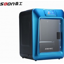 森工科技（soongon）K6 桌面级3D打印机（全金属喉管 断电续打 速换喷嘴 智能调平 全封闭顶罩 一年保修 蓝色）