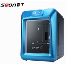 森工科技（soongon）K6 桌面级3D打印机（全金属喉管 断电续打 速换喷嘴 智能调平 全封闭顶罩 一年保修 蓝色）