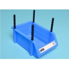 螺丝盒组立式二层组合收纳盒 特大号250×225×150mm 蓝色